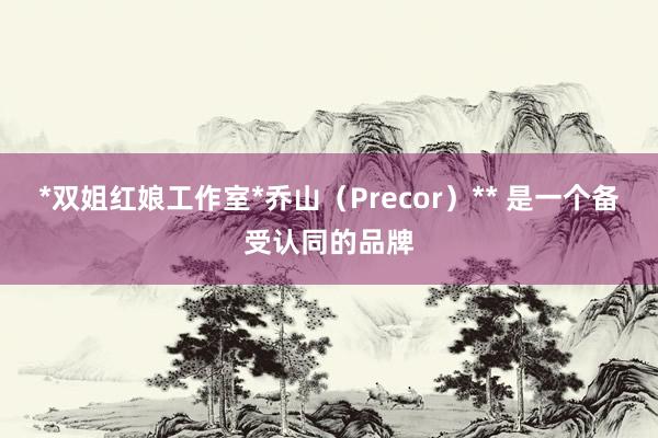 *双姐红娘工作室*乔山（Precor）** 是一个备受认同的品牌